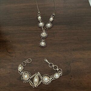 1980s hand made in Mexico - necklace and bracelet